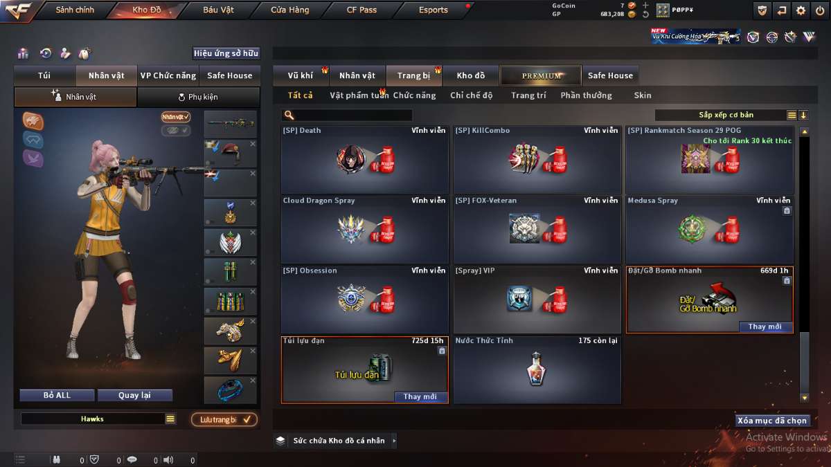 shop acc cf uy tin gia re